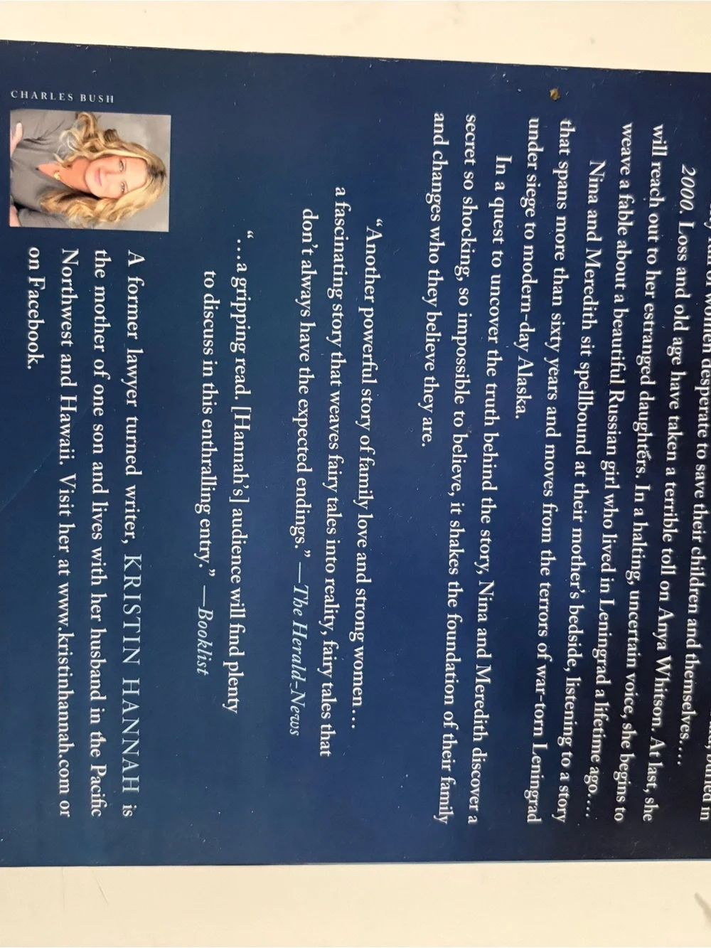 Winter Garden - Blue Paperback Novel